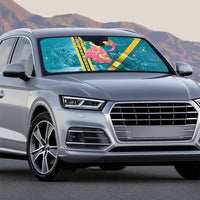 Bahamas Christmas Auto Sun Shade Merry Mingo Tropical Vibes - Wonder Print Shop