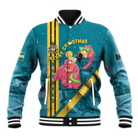 Bahamas Christmas Baseball Jacket Merry Mingo Tropical Vibes - Wonder Print Shop