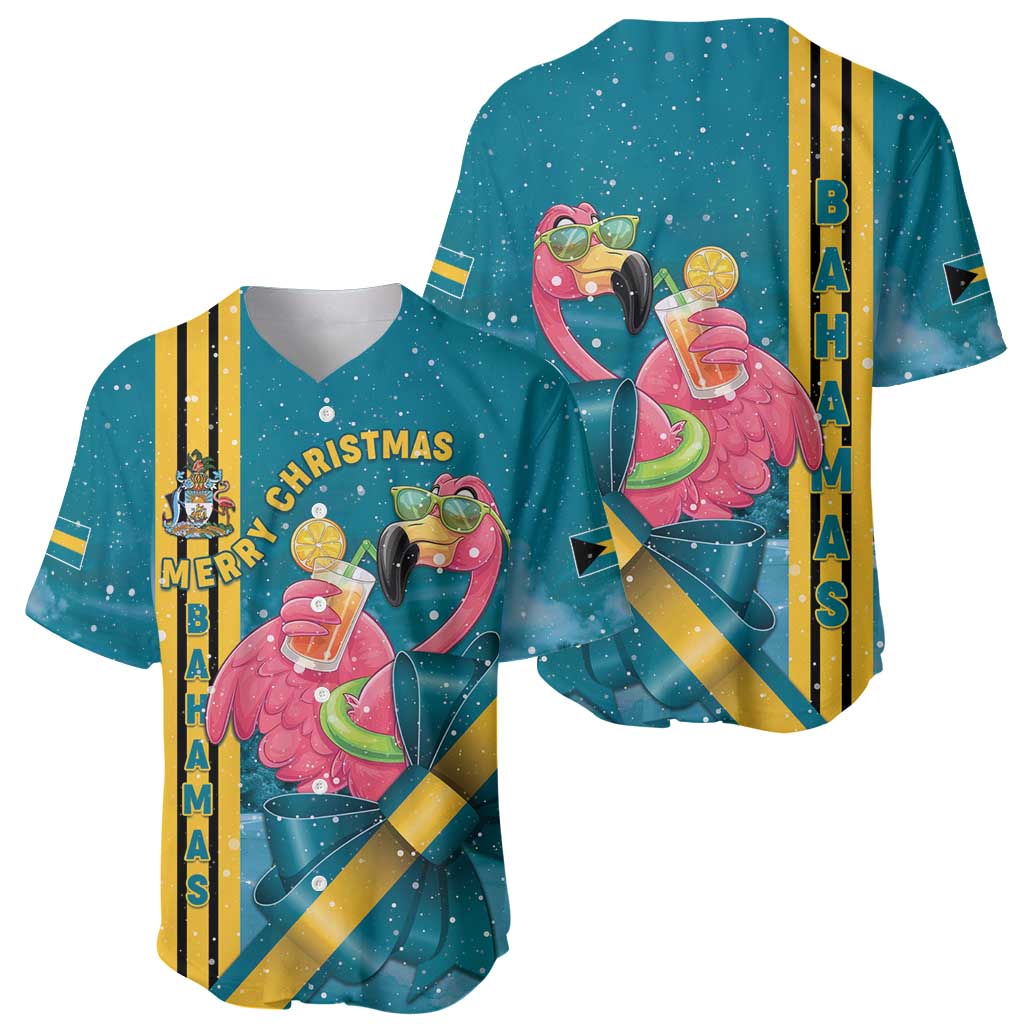 Bahamas Christmas Baseball Jersey Merry Mingo Tropical Vibes - Wonder Print Shop