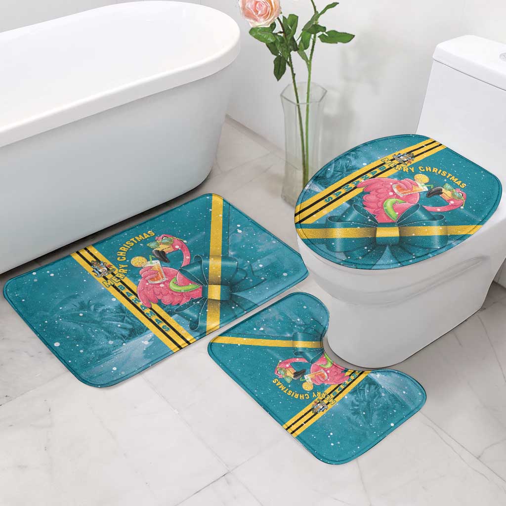Bahamas Christmas Bathroom Set Merry Mingo Tropical Vibes - Wonder Print Shop