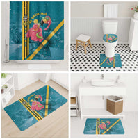 Bahamas Christmas Bathroom Set Merry Mingo Tropical Vibes - Wonder Print Shop