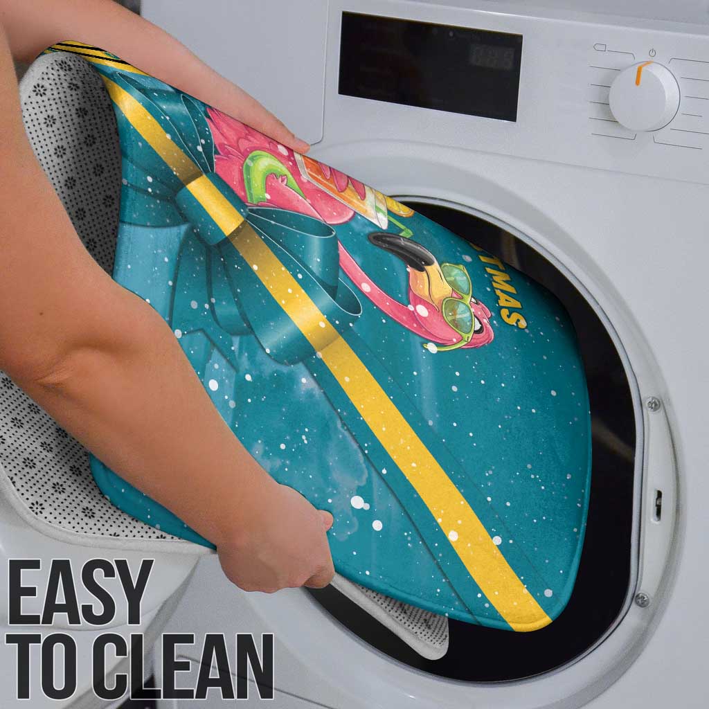 Bahamas Christmas Bathroom Set Merry Mingo Tropical Vibes - Wonder Print Shop