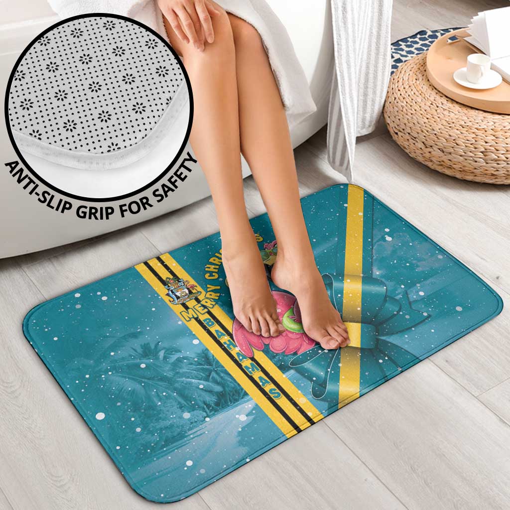 Bahamas Christmas Bathroom Set Merry Mingo Tropical Vibes - Wonder Print Shop