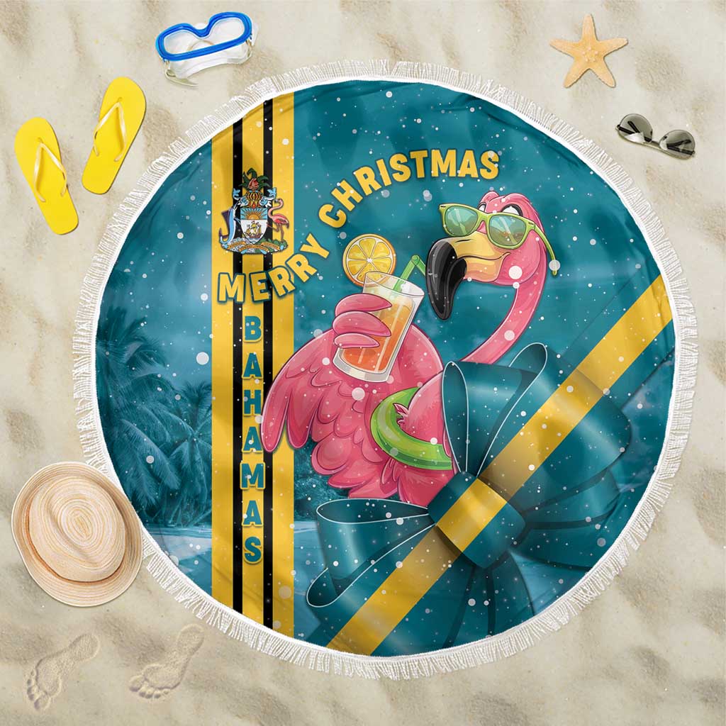 Bahamas Christmas Beach Blanket Merry Mingo Tropical Vibes - Wonder Print Shop