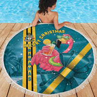 Bahamas Christmas Beach Blanket Merry Mingo Tropical Vibes - Wonder Print Shop