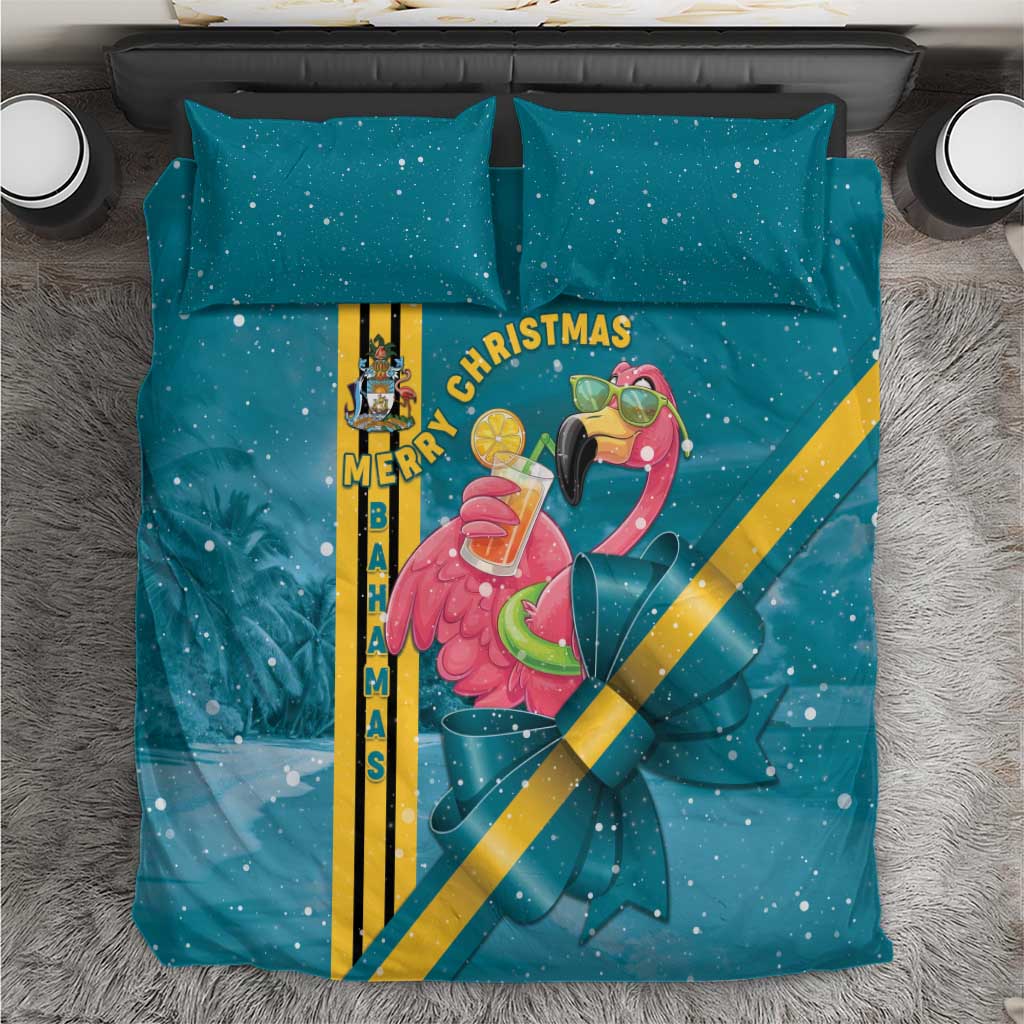 Bahamas Christmas Bedding Set Merry Mingo Tropical Vibes - Wonder Print Shop