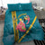 Bahamas Christmas Bedding Set Merry Mingo Tropical Vibes - Wonder Print Shop