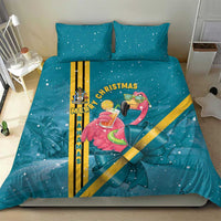 Bahamas Christmas Bedding Set Merry Mingo Tropical Vibes - Wonder Print Shop