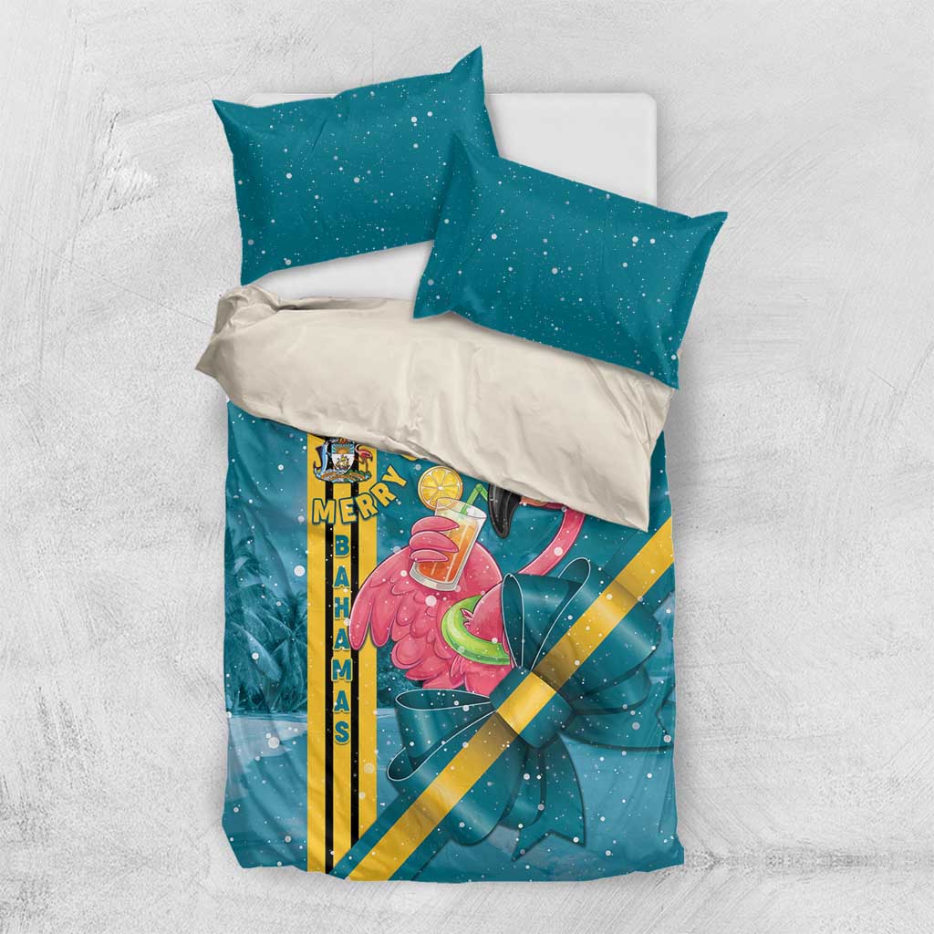 Bahamas Christmas Bedding Set Merry Mingo Tropical Vibes - Wonder Print Shop
