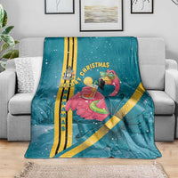 Bahamas Christmas Blanket Merry Mingo Tropical Vibes - Wonder Print Shop