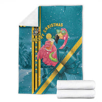 Bahamas Christmas Blanket Merry Mingo Tropical Vibes - Wonder Print Shop