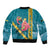 Bahamas Christmas Bomber Jacket Merry Mingo Tropical Vibes - Wonder Print Shop