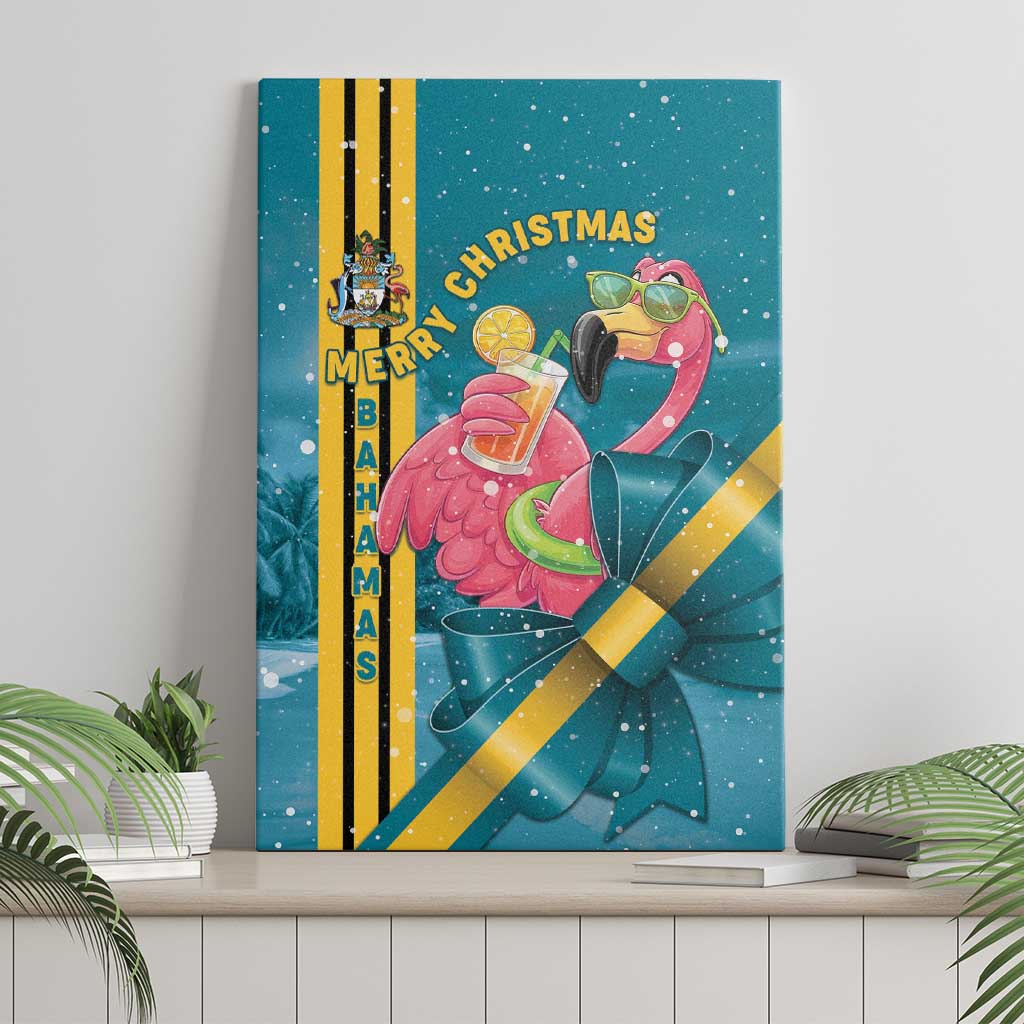Bahamas Christmas Canvas Wall Art Merry Mingo Tropical Vibes - Wonder Print Shop