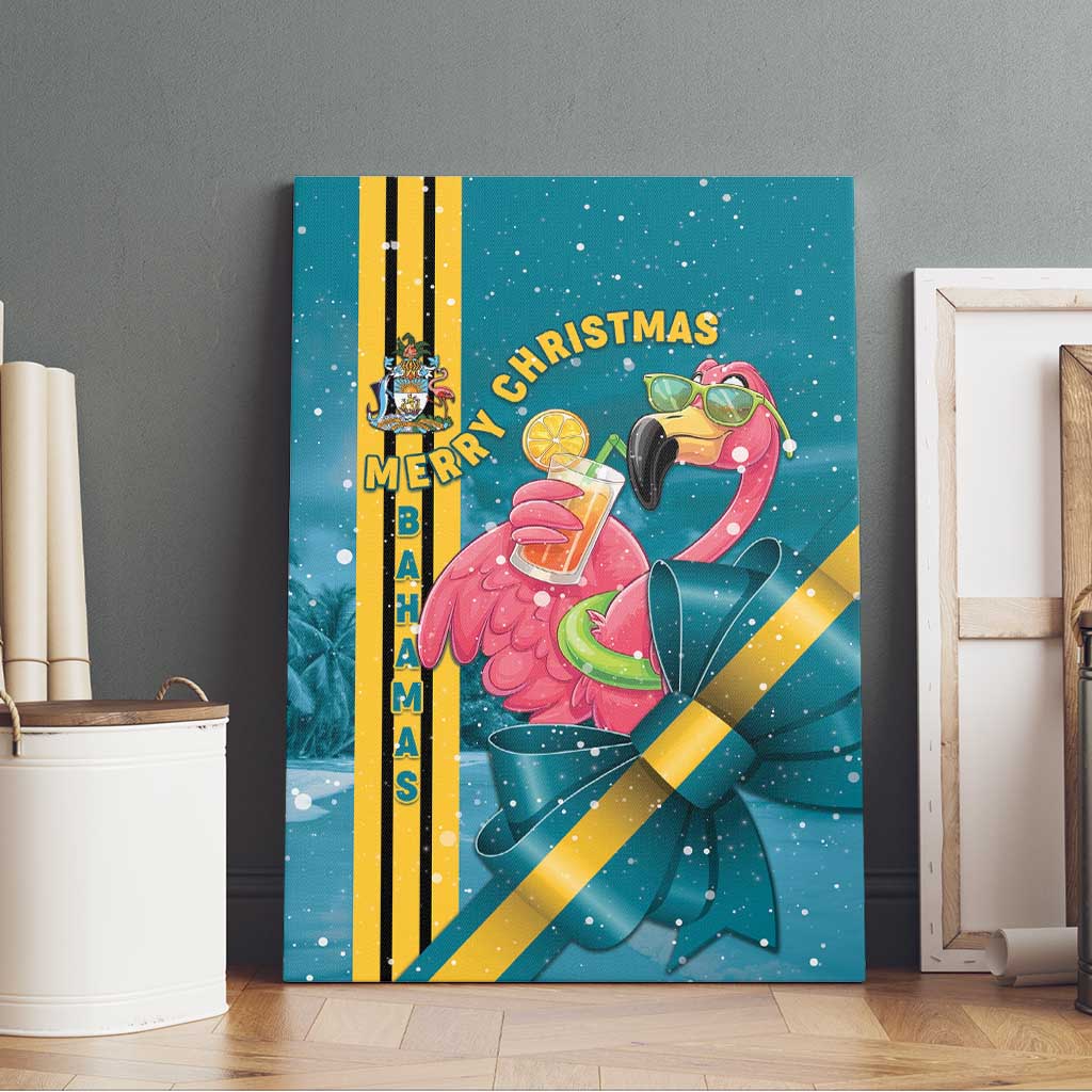 Bahamas Christmas Canvas Wall Art Merry Mingo Tropical Vibes - Wonder Print Shop