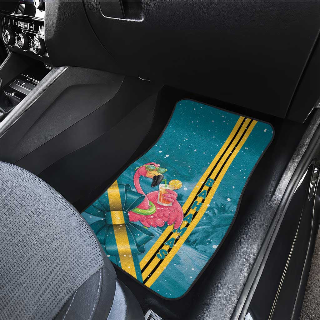 Bahamas Christmas Car Mats Merry Mingo Tropical Vibes - Wonder Print Shop