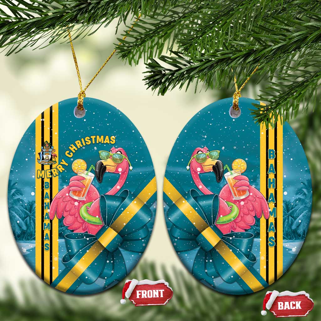 Bahamas Christmas Ceramic Ornament Merry Mingo Tropical Vibes - Wonder Print Shop
