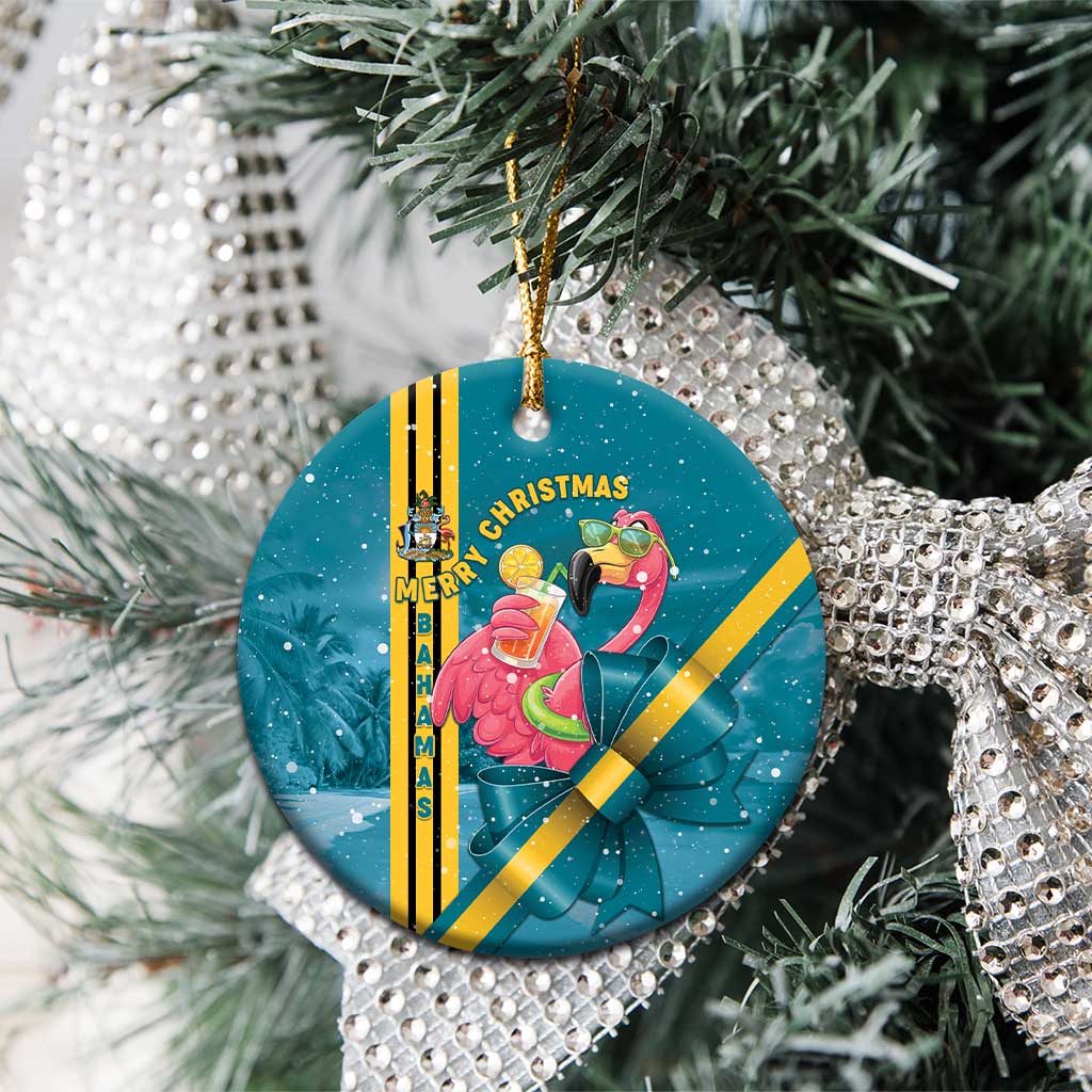 Bahamas Christmas Ceramic Ornament Merry Mingo Tropical Vibes - Wonder Print Shop