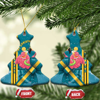 Bahamas Christmas Ceramic Ornament Merry Mingo Tropical Vibes - Wonder Print Shop