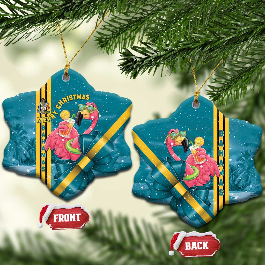 Bahamas Christmas Ceramic Ornament Merry Mingo Tropical Vibes - Wonder Print Shop