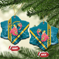 Bahamas Christmas Ceramic Ornament Merry Mingo Tropical Vibes - Wonder Print Shop