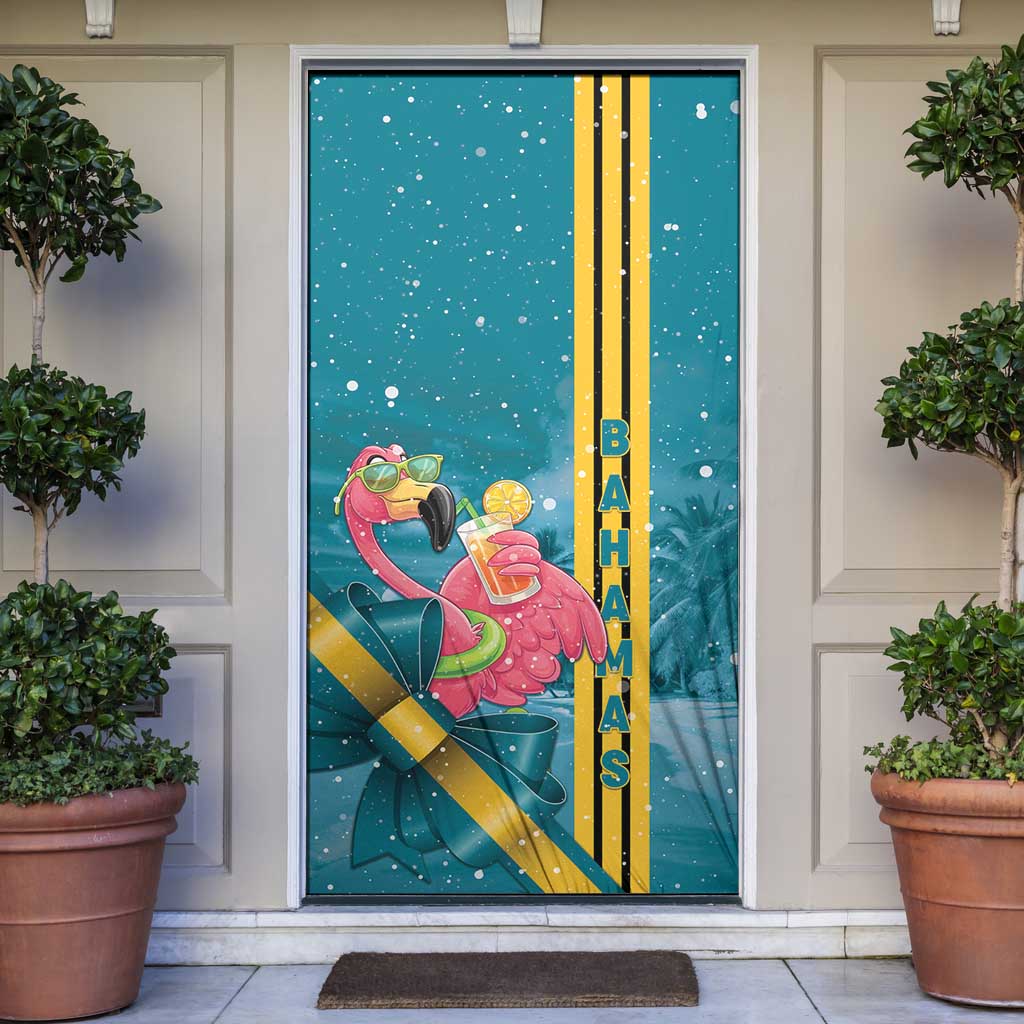 Bahamas Christmas Door Cover Merry Mingo Tropical Vibes - Wonder Print Shop
