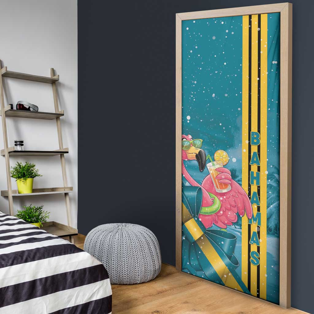 Bahamas Christmas Door Cover Merry Mingo Tropical Vibes - Wonder Print Shop