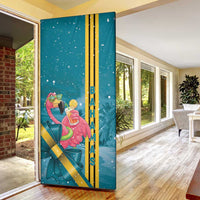 Bahamas Christmas Door Cover Merry Mingo Tropical Vibes - Wonder Print Shop