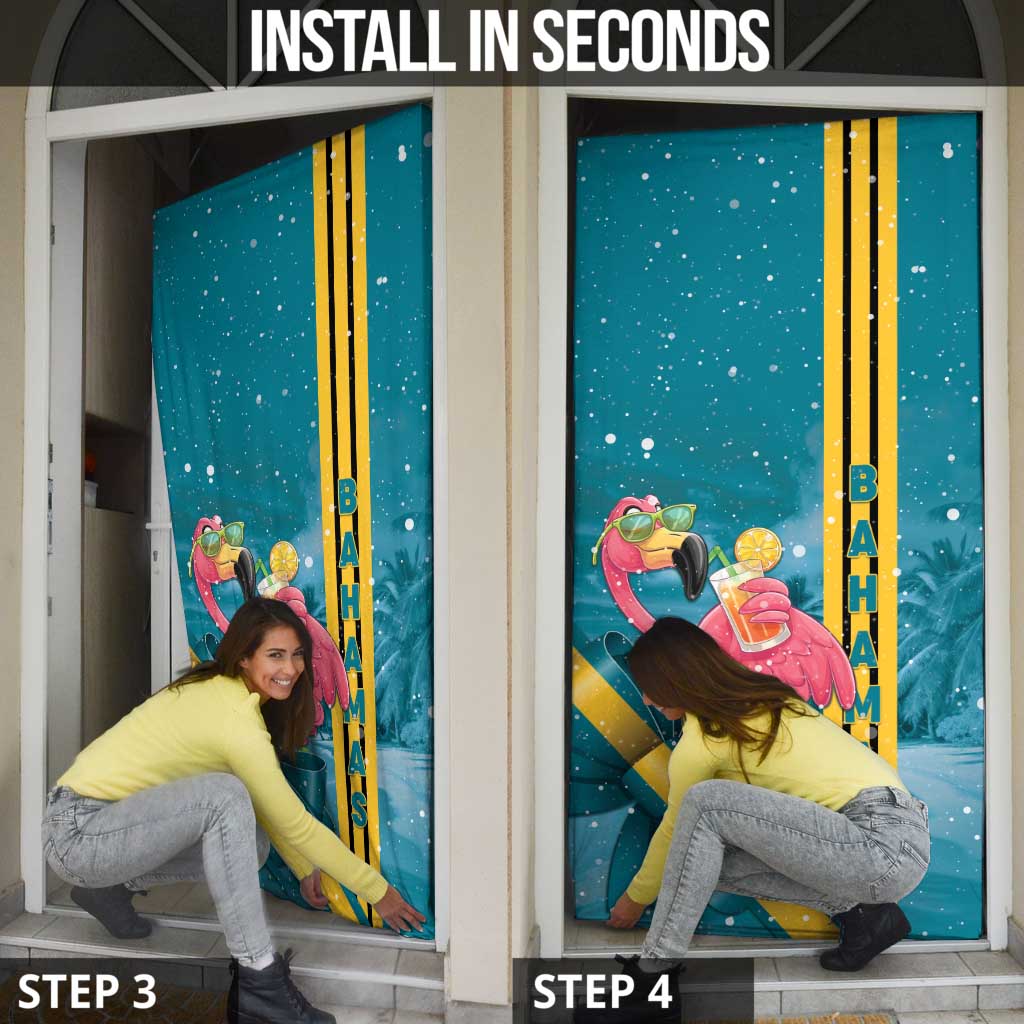 Bahamas Christmas Door Cover Merry Mingo Tropical Vibes - Wonder Print Shop