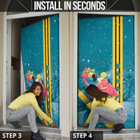 Bahamas Christmas Door Cover Merry Mingo Tropical Vibes - Wonder Print Shop