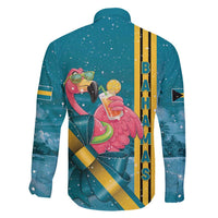 Bahamas Christmas Family Matching Long Sleeve Bodycon Dress and Hawaiian Shirt Merry Mingo Tropical Vibes - Wonder Print Shop