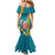 Bahamas Christmas Family Matching Mermaid Dress and Hawaiian Shirt Merry Mingo Tropical Vibes - Wonder Print Shop