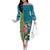 Bahamas Christmas Family Matching Off The Shoulder Long Sleeve Dress and Hawaiian Shirt Merry Mingo Tropical Vibes - Wonder Print Shop