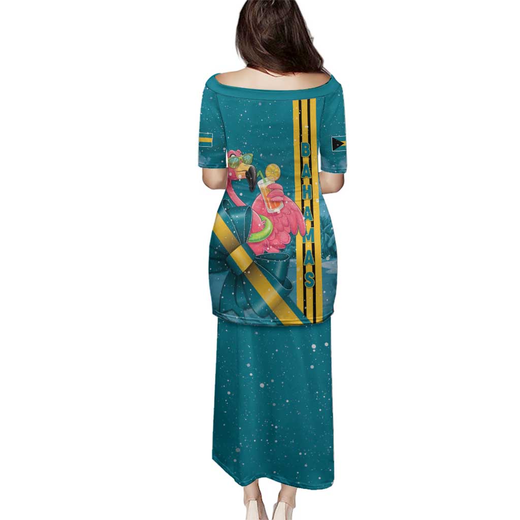 Bahamas Christmas Family Matching Puletasi and Hawaiian Shirt Merry Mingo Tropical Vibes - Wonder Print Shop