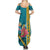 Bahamas Christmas Family Matching Summer Maxi Dress and Hawaiian Shirt Merry Mingo Tropical Vibes - Wonder Print Shop