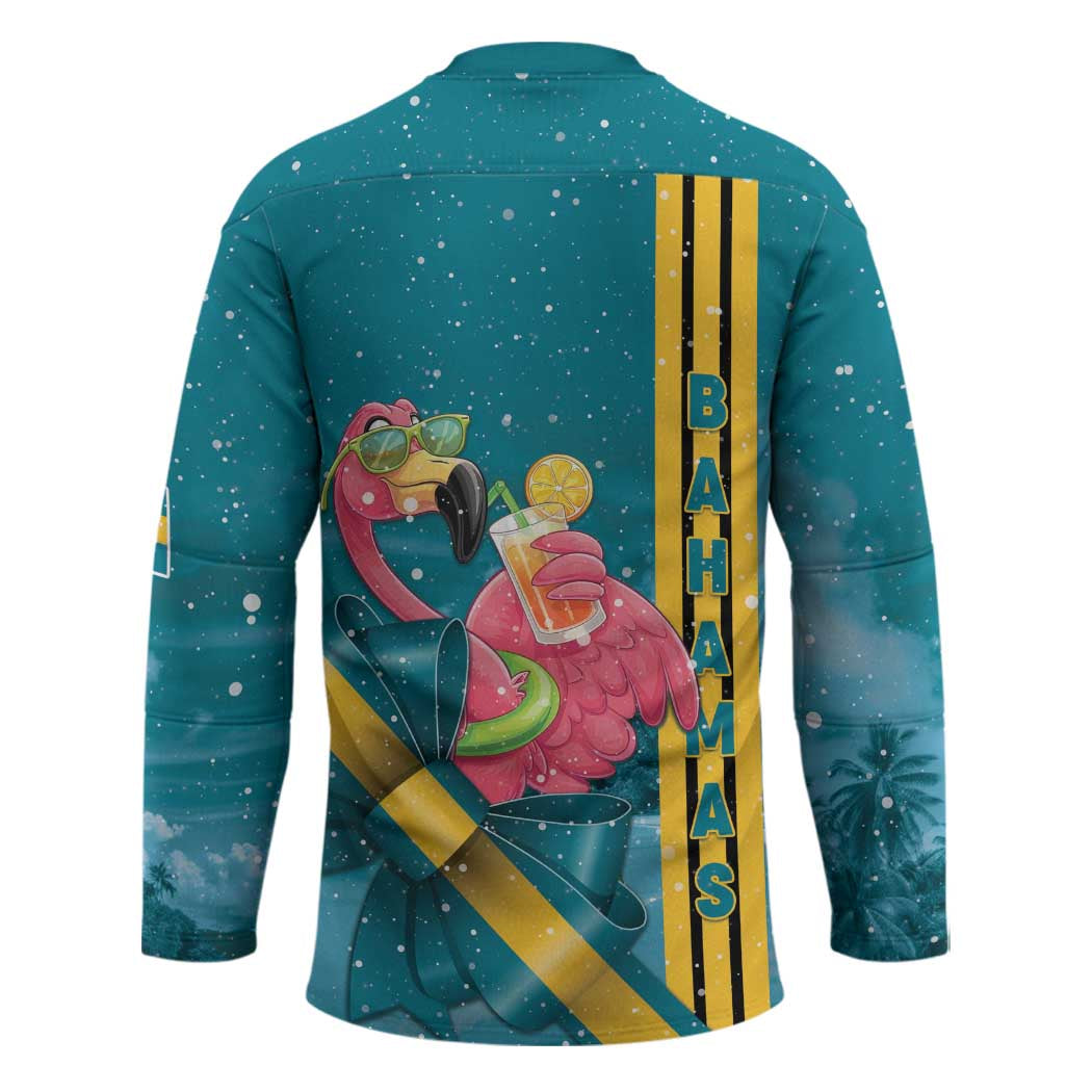 Bahamas Christmas Hockey Jersey Merry Mingo Tropical Vibes - Wonder Print Shop