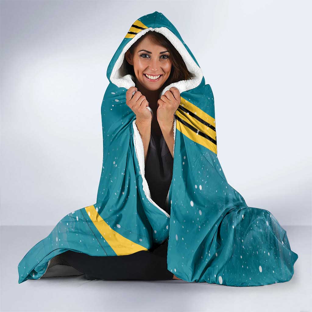 Bahamas Christmas Hooded Blanket Merry Mingo Tropical Vibes - Wonder Print Shop
