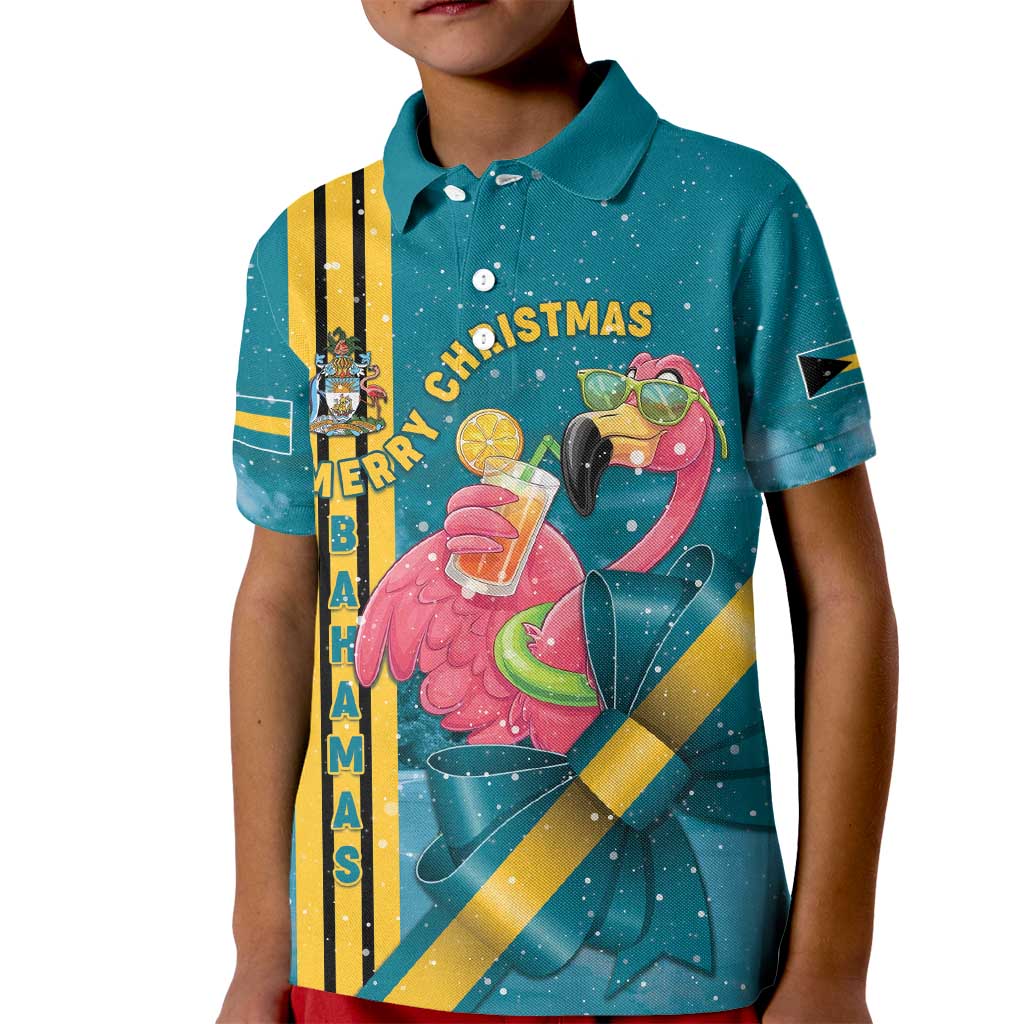 Bahamas Christmas Kid Polo Shirt Merry Mingo Tropical Vibes - Wonder Print Shop