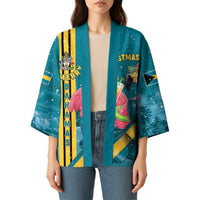Bahamas Christmas Kimono Merry Mingo Tropical Vibes - Wonder Print Shop