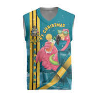 Bahamas Christmas Knitted V-Neck Vest Merry Mingo Tropical Vibes - Wonder Print Shop