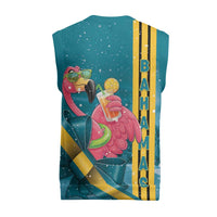 Bahamas Christmas Knitted V-Neck Vest Merry Mingo Tropical Vibes - Wonder Print Shop