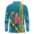 Bahamas Christmas Long Sleeve Polo Shirt Merry Mingo Tropical Vibes - Wonder Print Shop