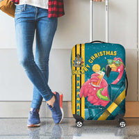 Bahamas Christmas Luggage Cover Merry Mingo Tropical Vibes - Wonder Print Shop