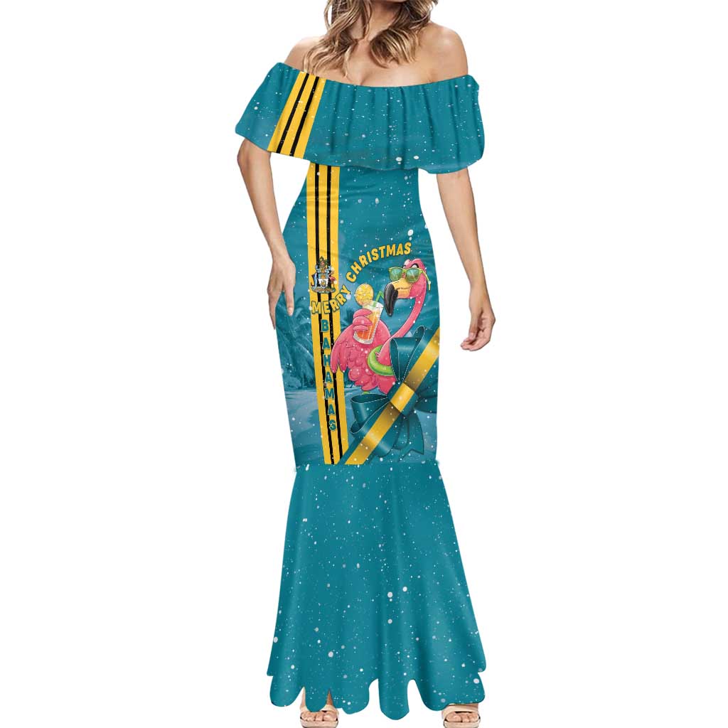 Bahamas Christmas Mermaid Dress Merry Mingo Tropical Vibes - Wonder Print Shop