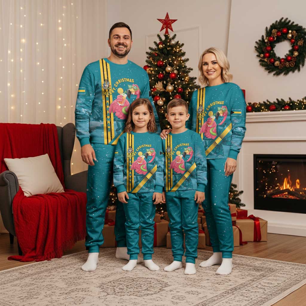 Bahamas Christmas Pajama Set Merry Mingo Tropical Vibes - Wonder Print Shop