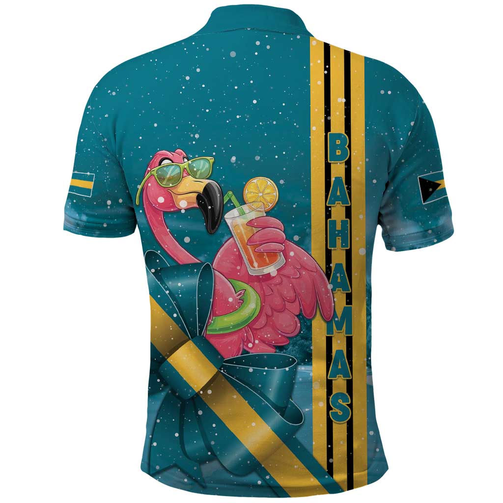 Bahamas Christmas Polo Shirt Merry Mingo Tropical Vibes - Wonder Print Shop