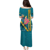 Bahamas Christmas Puletasi Merry Mingo Tropical Vibes - Wonder Print Shop