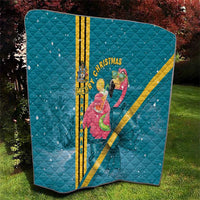 Bahamas Christmas Quilt Merry Mingo Tropical Vibes - Wonder Print Shop