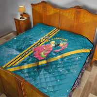 Bahamas Christmas Quilt Merry Mingo Tropical Vibes - Wonder Print Shop