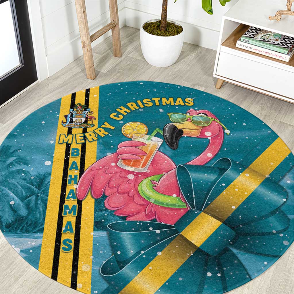 Bahamas Christmas Round Carpet Merry Mingo Tropical Vibes - Wonder Print Shop