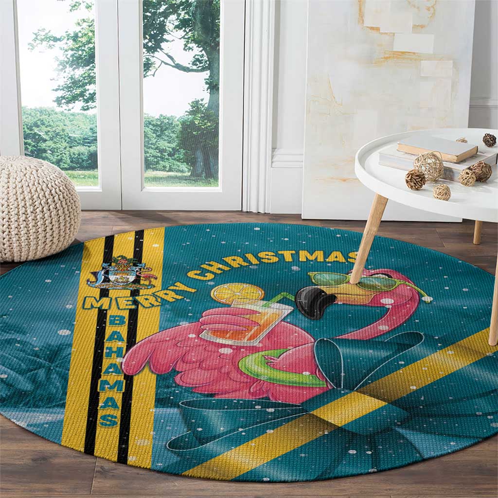 Bahamas Christmas Round Carpet Merry Mingo Tropical Vibes - Wonder Print Shop
